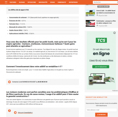 article agricole carburant GNR green safe additif3