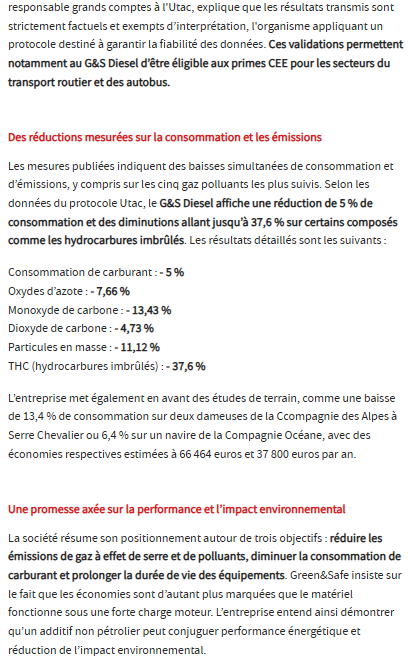 article presse magazine additif carburant diesel adblue essence FAP