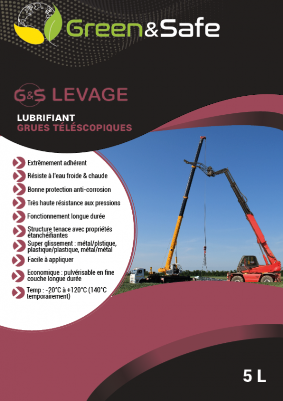 G&S Levage - Lubrifiant bras télescopiques et Grues