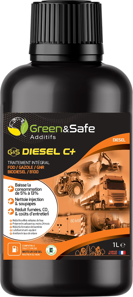 G&S DIESEL C+ - Additif intégral Gasoil FOD GNR Biodiesel - Green Safe  Additifs